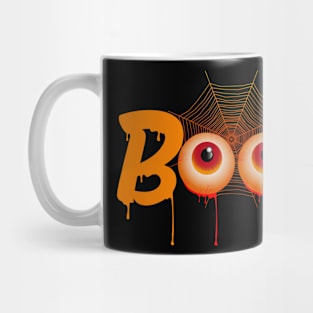 Boo - Scary Halloween Eyes Dripping With Blood Mug